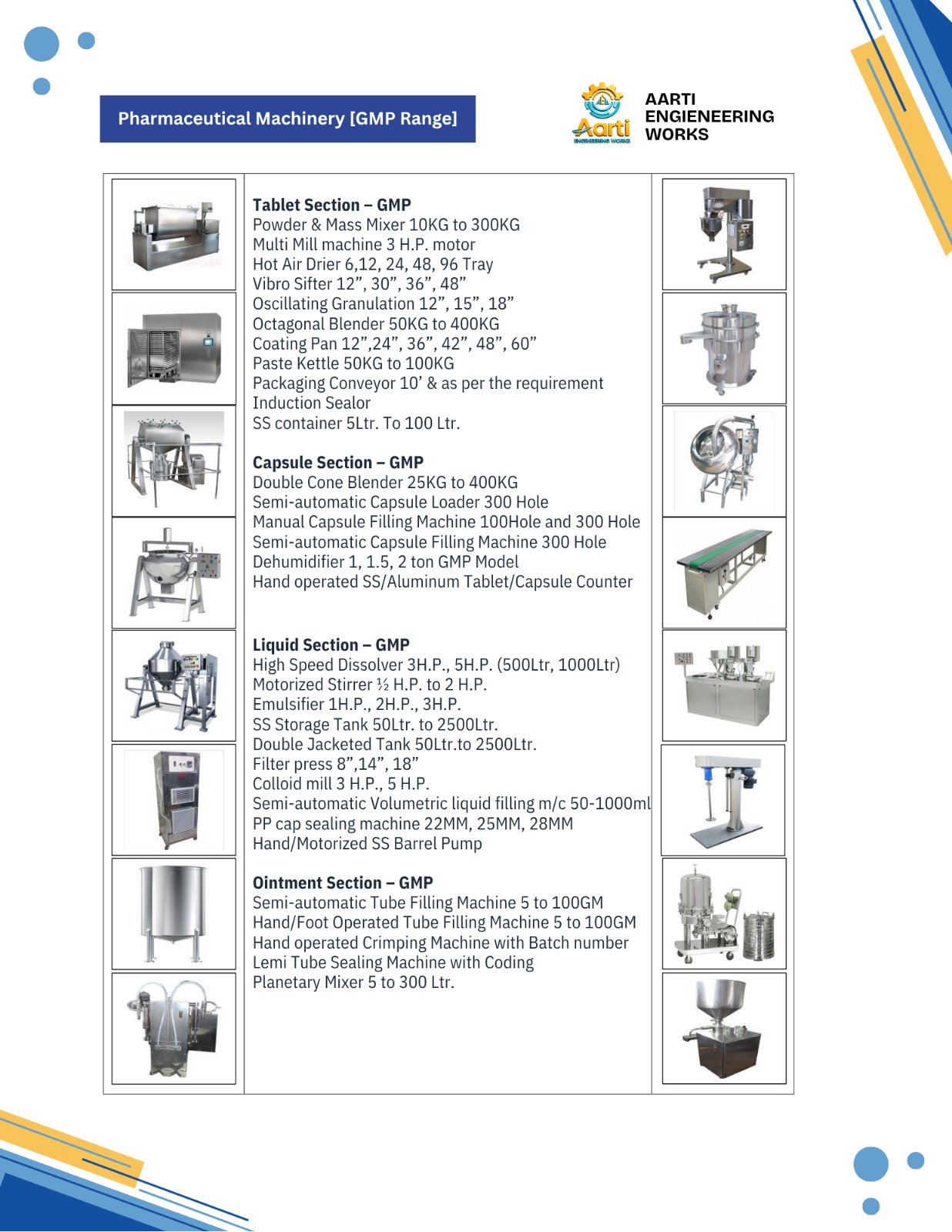 Pharmaceutical Machinery GMP